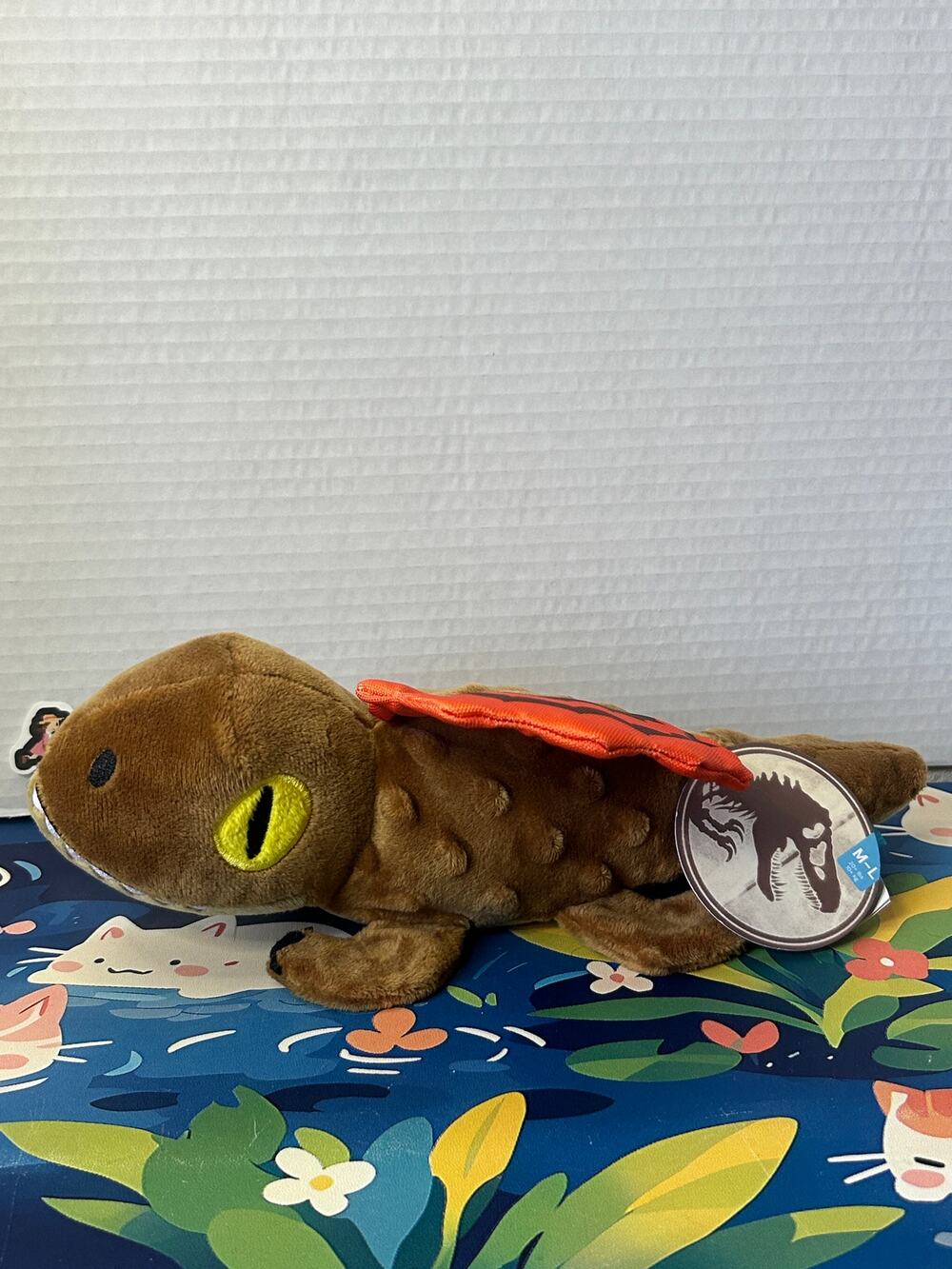 Bark Box Med-Lg Dimetrodon Crinkle/Squeaker Jurassic World Box Dinosaur